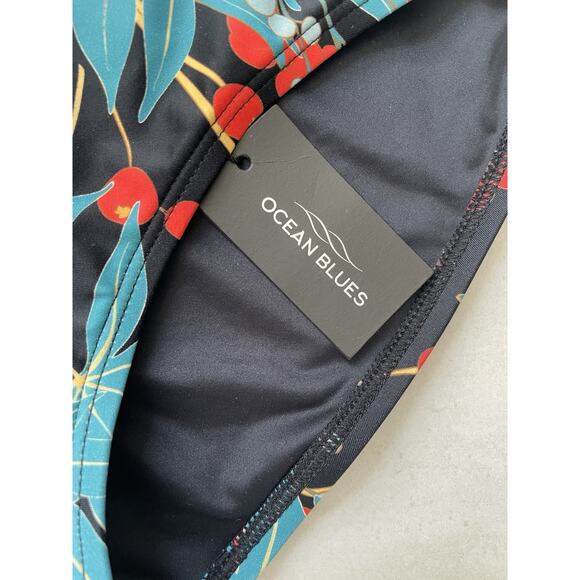 Ocean Blues Swim Bikini Bottom Multicolor Floral Swimwear - Picture 3 of 9